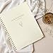 WeddingGiftsWedding Wedding Planner Book and Organizer for Bride - Elegant Linen Cover Wedding Planning Binder with Checklists,Pockets & Calendars,Perfect Engagement Gifts for Couples(Cream)