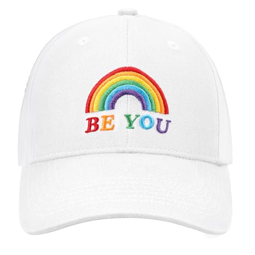 Image of Pride Hat Rainbow Caps LGBT Baseball Cap Pride Accessories Gay Stuff for Men Women