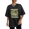 RICHCOLORS Men's Summer Acid Washed T-Shirt Barclay James Harvest Gone to Earth Cool and Breathable L Black #1