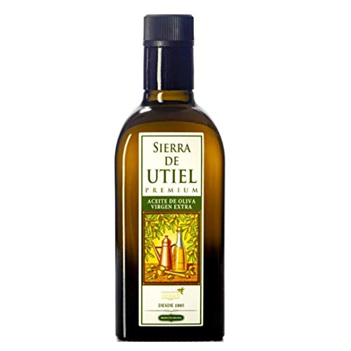 Sierra de Utiel - Aceite de Oliva Virgen Extra Premium - Frasca de 500 ml (6 unidades) - Producto Natural Origen España Cover