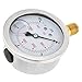 68mm Dial Hydraulic Pressure Gauge Meter, Double Scale, Clear Number Markings, Metal Outer Case, Mini Size, Thread Connection for Pressure Measurement