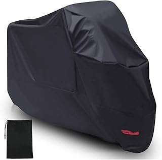 Motorcycle Cover Waterproof Outdoor MAYHOUR Motorbike Scooter Cover Water Dust UV Protective for Outside Storage Indoor Sc...