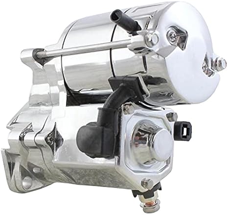 New Premium Chrome Starter Compatible with Harley Davidson Heritage/Springer Softail, Low Rider, Fat Boy, etc 1340,1450,1550,1338,1638cc 93-06 Replaces 31553-94A 31558-90 228000-2550 228000-2551