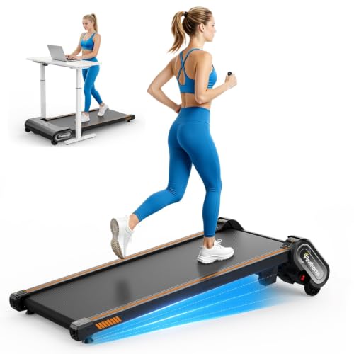 Under Desk Treadmill for Home, Walking Pad 13% Auto Incline 4MPH/ 7.6MPH