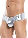 Cut4Men - Ropa interior para hombre de corte alto en v, Skai Silver, S