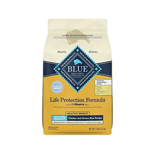 Blue Buffalo Life Protection Formula Healthy Weight Small Breed Dry Dog Food, Supports an Ideal Weight, Made with Natural Ingredients, Chicken & Brown Rice Recipe, 5-lb Bag