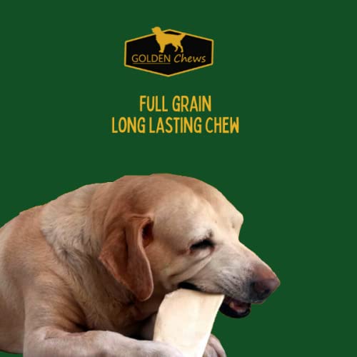 Golden Chews Natural Rawhide Chips. Premium Long-Lasting Dog Treats With Thick Cut Beef Hides (2 Pounds) #TOP1