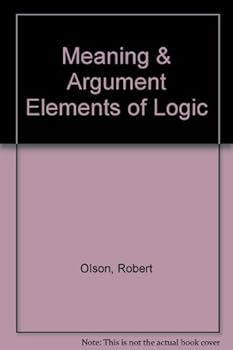 Hardcover Meaning & Argument Elements of Logic Book