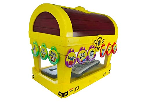 Miniatura 6 de Timeout Caja de juguetes, gestión del tiempo de pantalla para niños, caja de seguridad con gráfico de tareas y fichas de refuerzo positivo para