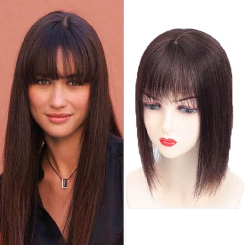 Perruque en cheveux humains faits main avec grande base pour un volume naturel invisible