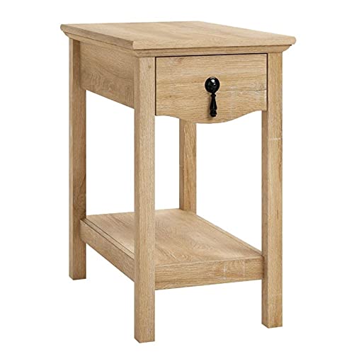 Sauder Adaline Cafe Wood Side Table With Drawer In Orchard Oak, Orchard Oak Finish #TOP20