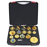 Wzyblixo 17 Pcs Master Cylinder Bleeder Kit， Brake Fluid Bleeder Adapter Kit，Aluminum Material，Brake Pressure Bleeding Set with Quick Connector， for Most Vehicles