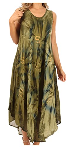 Sakkas Starlight Caftan Tank Dress/Cover Up
