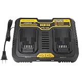 LALAFO Replacement Dewalt DCB 102 12V 20V Dual Port Lithium-ion Battery Charger DCB101 DCB107,DCB105,DCB115,DCB118,Compatible with Battery DCB100 DCB106...