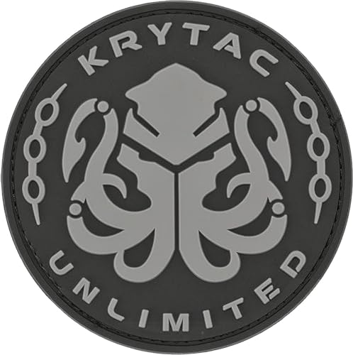 Evike - Krytac PVC Hook and Loop Morale Patch - Black