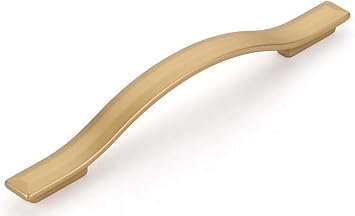 Schaub SkyeVale Collection 6-5/16 in. 160mm Pull, Signature Satin Brass - 305-SSB