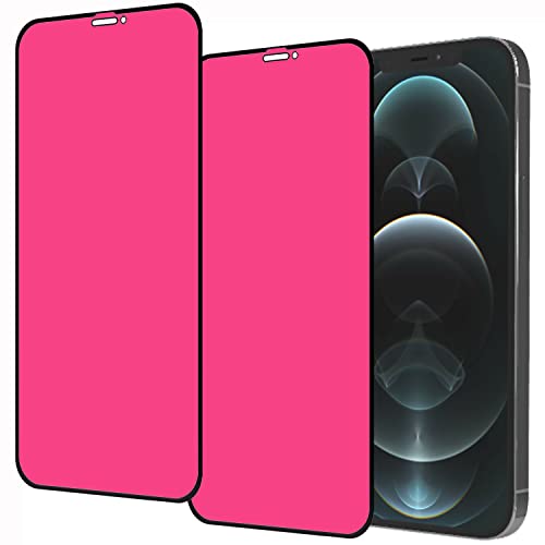 Verre trempé iPhone 12 anti-bleu protection écran miroir dégradé pour smartphone 6,1 pouces