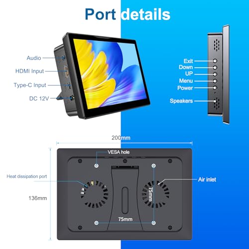 Image of Monitor (Pink) | 5-point touch,Quick response,Dual-Speaker,16:10,178viewing angle,400nits,1500:1,VESA,72%NTSC,IPS