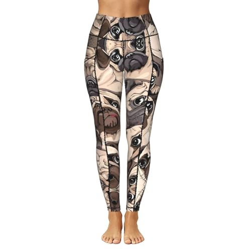 Leggings carlino mujer con bolsillos para entrenar sin cargas 2