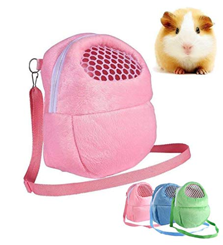 Hpybest Tragetasche für kleine Haustiere, Kaninchenkäfig, Hamster, Chinchilla, Reise, warm, atmungsaktiv, Größe L