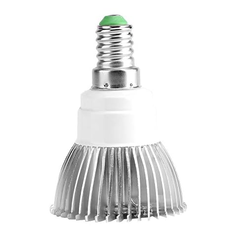 LED Grow Light for Indoor PlanFull Spectrum E27/E14/GU10 85-265V 18W 18 LED Grow Light Flower Plant Hydroponic Growth Bulb for Indoor Gardening,etc(E14) Cover