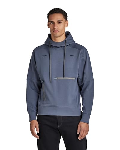G-Star Raw Sudadera Con Capucha Moto Loose, Suéter Hombre, Azul Fantem Blue D22020-A613-863 , M