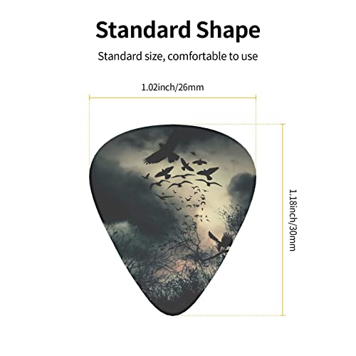 Ensemble de 12 médiators de guitare Night Crow pour guitare acoustique, guitare électrique, contrebasse, ukulélé - Les Beatles, Paul McCartney, John Lennon, RIngo Starr, George Harrison Ensemble de 12 médiators de guitare Night Crow pour guitare acoustique, guitare électrique, contrebasse, ukulélé – Image 5