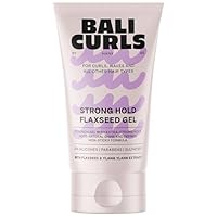 BALI CURLS Strong Hold Flaxseed Gel – Extra starkes Scrunch-Gel für definierte Locken – Langanhaltender Halt & natürlicher Glanz – Curly Method geeignet – 150 ml