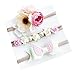 Diademas Bebe Niña Diademas Bebe Recien Nacidos K-youth® 3pcs Moda Lindo Flores Diademas Niñas Elástica Banda Para El Pelo Cintas de pelo Bebe Niña Bautizo Cinta Para Bebé (A)