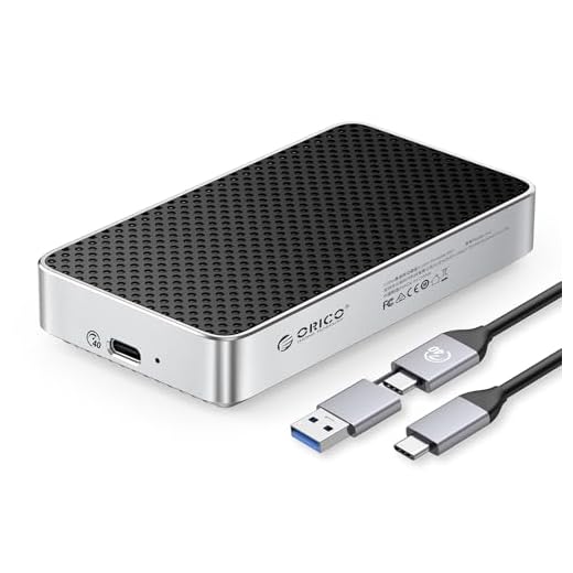 ORICO SSD externe portable USB4 de 1 To avec fermeture en aluminium, jusqu'à 40 Gbps, compatible avec Thunderbolt 4.0/3.0, SSD externe ultra rapide X40