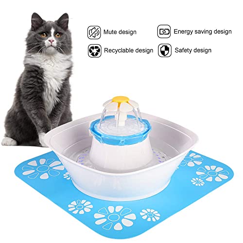 Fuente automática para gatos de acero inoxidable 2.5L miniatura 6