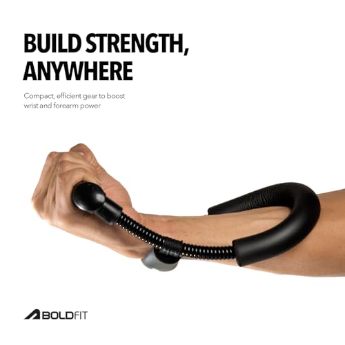 Boldfit Forearm Strengthener Wrist Exercise Equipment Arm Strengthener Grip Strengthener Fitness Equipment Home Gym Equipment For Men & Gym Equipment For Women Grip Workout Forearm Wrist Grip, Black - Image 4