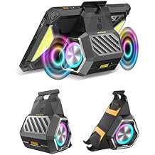Ulefone Sound KIT for Armor Pad 3 Series, 2-in-1 Sound and Stand, 9W Power 114dB, Dual Colorful LED Lights, 8-pin Connector No Lag, Anti-Slip Pads