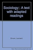 Sociology;: A text with adapted readings 006040972X Book Cover