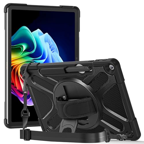 Funda protectora para tableta Funda for Microsoft Surface Pro 12 (2025) de 12 pulgadas con soporte de 360° y teclado Type Cover, resistente a golpes y a impactos. Protección resistente(Svart)
