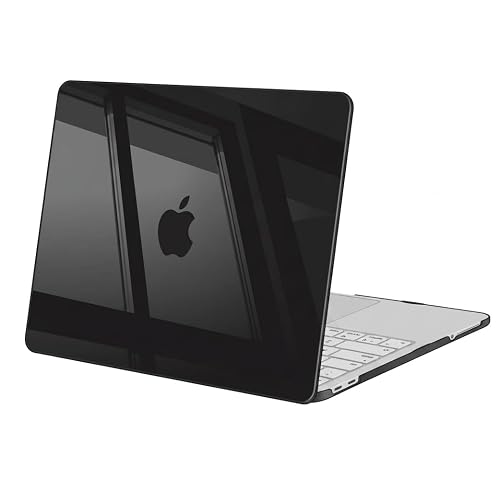Saco MacBook Neo Case Compatible with 13 inch 2026 Release Model A3404 with A18 Pro Chip, Precision Fit Crack & Scratch Resistant Protective Hard Shell Case Cover, Crystal Black