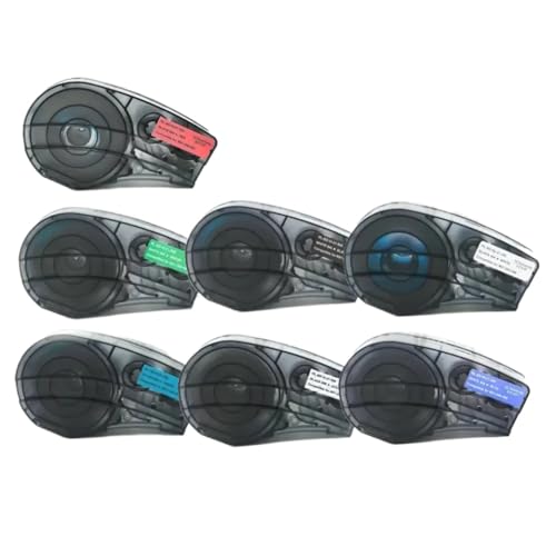 1 �� 0.25 �C���`���x���e�[�v 6.35x6.4m BMP21-LAB BMP21-PLUS �v�����^�p�i M21-250-595 �ƌ݊�������(1pcs Black-on-Red)