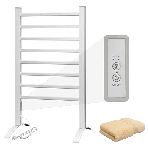 KEG 8-Bar Bathroom Towel Warmer with Timer