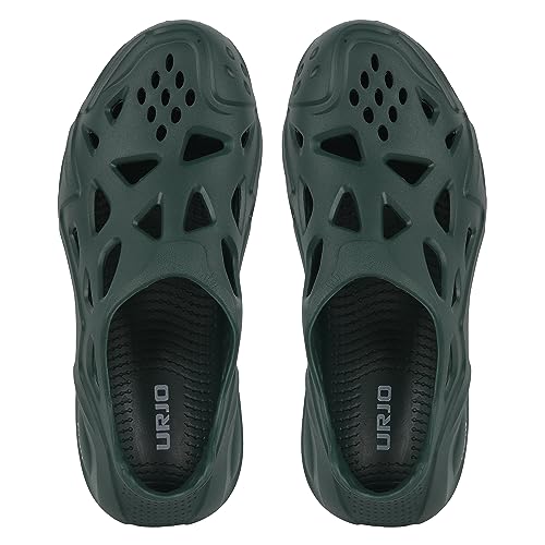Image of URJO EZY Men's Clogs /Sandals with Adjustable Back Strap Ultra Soft & Flexibility Anti Skid Comfortable Waterproof Daily Mules Clogs /Sandals for Men