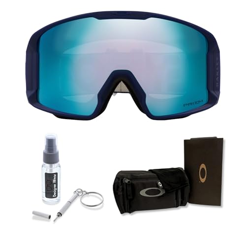 Image of OAKLEY Line Miner LARGE /MEDIUM Ski Goggles For Men For Women OO7070, OO7093+ Bundle Accessory Leash Kit,Microfiber Pouch