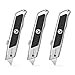 ORIENTOOLS Utility Knife Safety Box Cutter Heavy Duty,Retractable 3-Pack Set, 3 Position Locking Blade