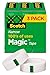 Scotch Magic Tape, 3 Rolls, Numerous Applications, Invisible, Engineered for Repairing, 1/2 x 1296 Inches, Boxed (810H3), Transparent