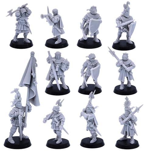 Dai vita ai tuoi giochi da tavolo con queste miniature realizzate da colorare dei cavalieri medievali! Questi personaggi dei cavalieri non verniciati sono perfetti da personalizzare e dipingere secondo il proprio stile unico.