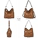 Womens Leather Hobo Handbag Ladies Fashion Tote Satchel Shoulder Crossbody Bags 2pcs Work Purses Set
