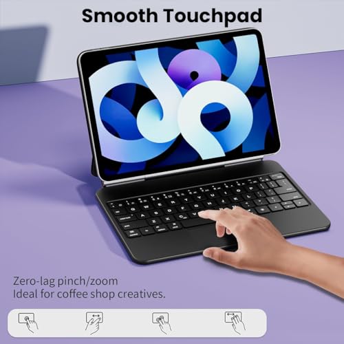 Image of Keyboard Case for Xiaomi Pad 8 /8 Pro /Pad 7 /7 Pro 11.2 inch Magnetic Floating Cantilever Stand, 7-Color Backlit Bluetooth Keyboard, Smart Trackpad, Type-C Charging, Adjustable Viewing Angle