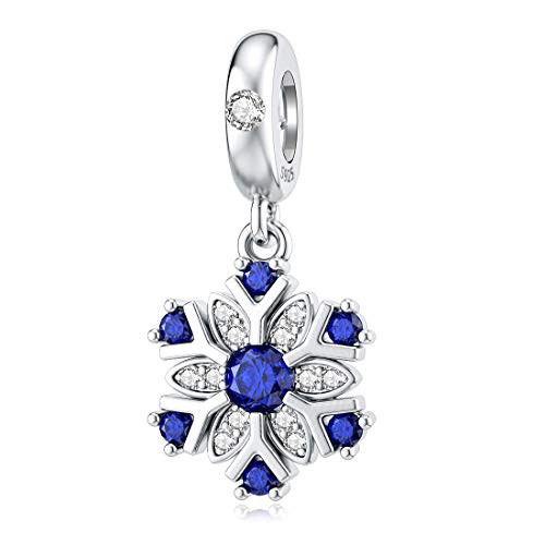 925 Silber Schneeflocke Charms für Pandora Charm Weihnachts Schneeflocke Cover
