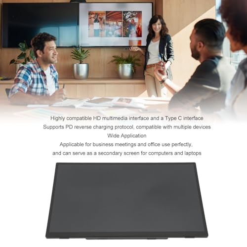 Image of Touchscreen Portable Monitor 18.5 Inch 1920x1080HD Monitor Multimedia Interface HDR Large Gaming External Monitor for PC Phone Game Console
