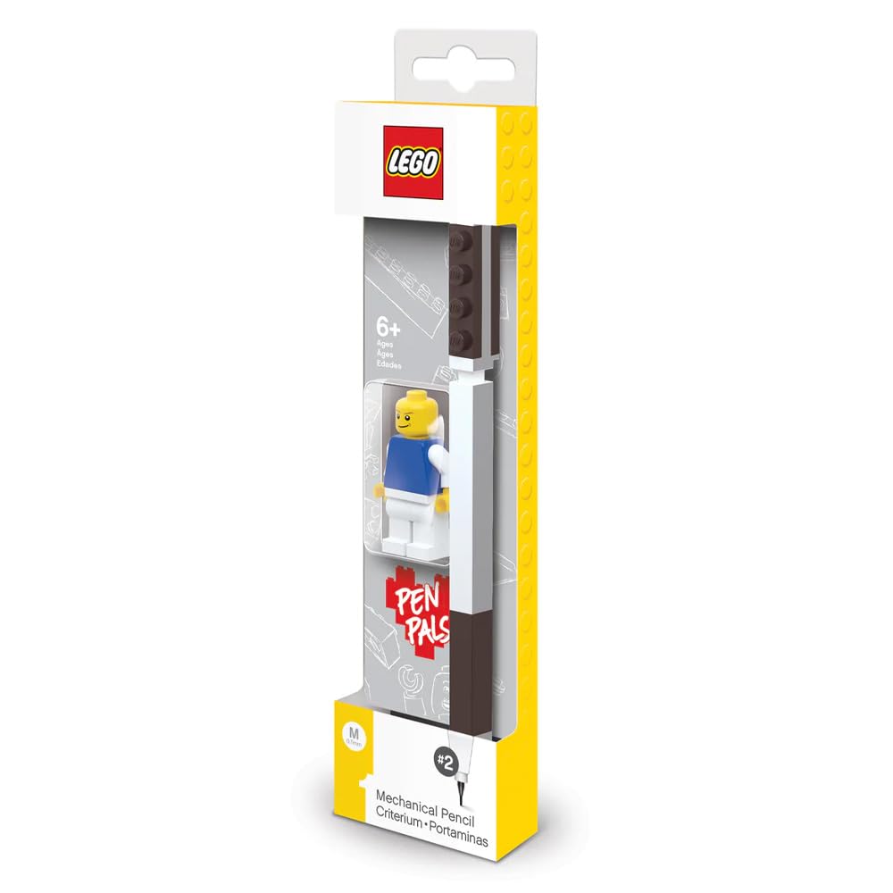 IQ LEGO Stationery Pen Pal - LEGO Mechanical Pencil and Classic Minifgure (Minifigure Colors May Vary)