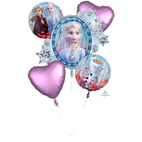 Anagram 40389 Frozen 2 Bouquet Foil Mylar Party Balloon 0 Multicolor Pack of 1