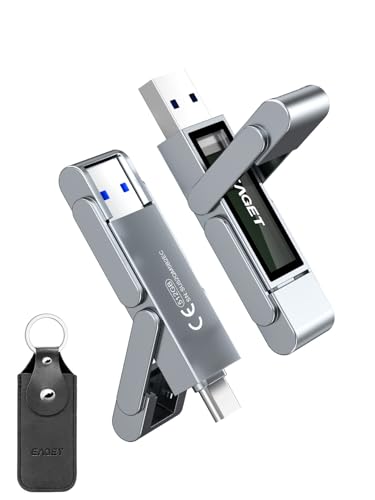 EAGET 512GB USB-C Dual-Port Flash Drive